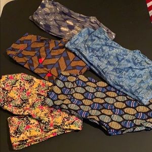 5 pair Lularoe one size leggings